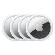 Apple AirTag Location Tracker 4 Pack Silver/W...