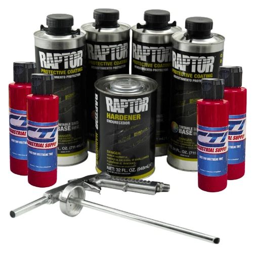 U-Pol Raptor Bedliner Kit Brick Red 4 Liters