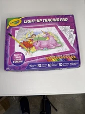 Crayola Light Up Tracing Pad Pink Writing & Drawing Art Colorful Kit For Kids