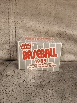1989 Fleer Logo 22 Stickers And Updated - 132 Trading Cards Set  Sealed MLB NEW