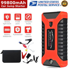 99800mah Car Jump Starter Booster Jumper Box Power Bank Battery Charger