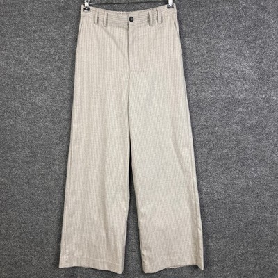 Z Supply Lightweight Pinstripe Wide Leg Pants Women's Casual Trousers Size M