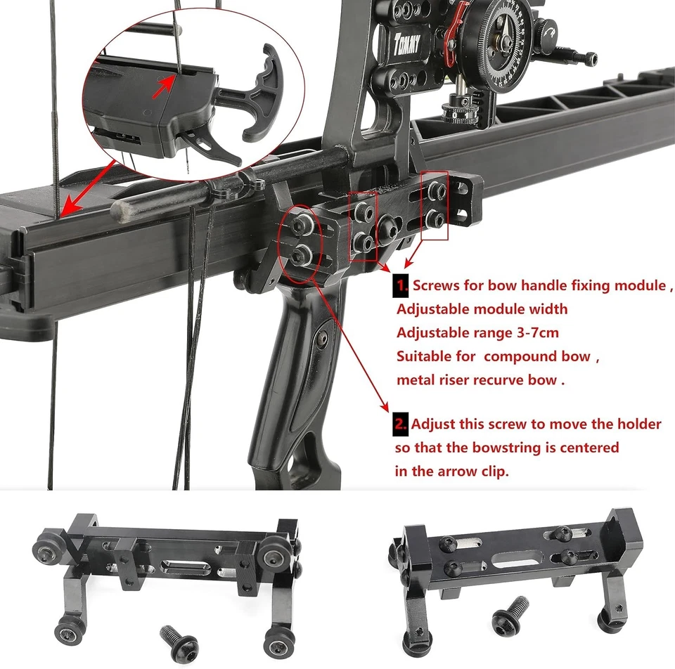 Archery Rapid Bow Shooter Launcher Orbital Compound Recurve Bow 6 Arrow Shooting - Image 3 of 4