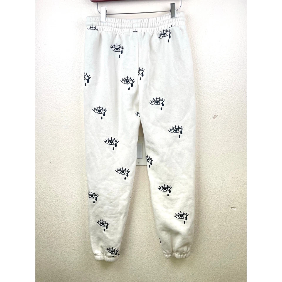 Forever 21 Womens Pants Sz M Celestial Embroidered Tarot Astrology Sweat Jogger - Image 2 of 4