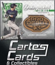 Logan Davidson 2020 Topps Pro Debut #DD-LD Distinguished Debut Medallions 89/99