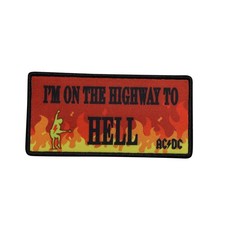 AC/DC I'm On The Highway To Hell Printed Sew On Patch - OFFICIAL 31-P