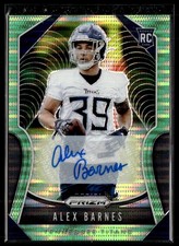 2019 Prizm #377 Alex Barnes Rookie Autographs Prizm Neon Green RC,AU 3301F