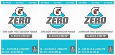 Gatorade Zero Glacier Freeze Singles Drink Mix 3 Pack