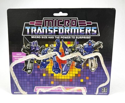 Air Strike Patrol Vintage Transformers G1 Micromasters Card Back Only 1988 80s
