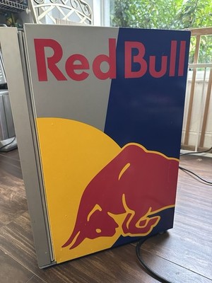 Red Bull Mini Fridge LED Refrigerator FREE SHIPPING Tested Works