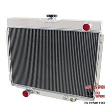 Cooling Aluminum Radiator Compatible for 1967-1970 Ford Mustang Mercury 3 Row