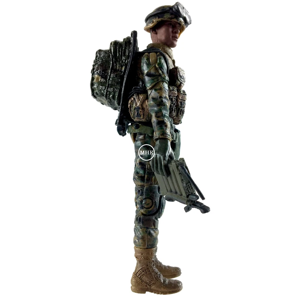 Boneco Radioman 1:18 Blue Box Toys BBi Elite Force moderno Marinha dos EUA USMC - Imagem 4 de 4
