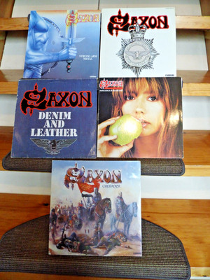 5x SAXON Vinyl Album  Sammlung 80er Jahre Metal / Hard Rock