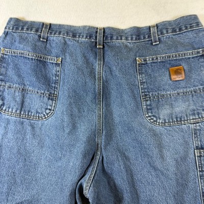 Carhartt B13-DPS Loose Original Fit Carpenter Jeans Mens 42x32 Blue Denim Util