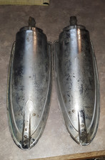 1958-60 Corvette Tail Light Chrome Housings Used Original Pair 1958-60 Corvette Tail Light Chrome Housings Used Original Pair