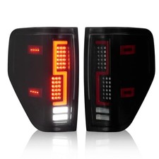 Tail Lights Assembly LED Kit Compatible 2-Piece Black Housing Smoked Lens