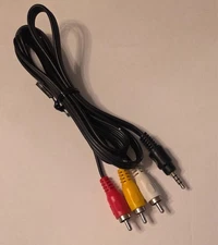 New 3.5mm AV Cable / 3.5 TRRS to 3-RCA composite cable (3ft/0.9m) free shipping