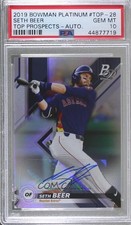 2019 Bowman Platinum Wal-Mart Top Prospects Seth Beer PSA 10 GEM MT Auto 8d2