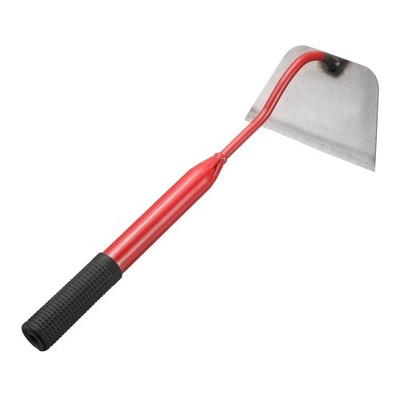 Garden Hoe 16'' x 6'' Steel Hoe Garden Tool with Handle, Red