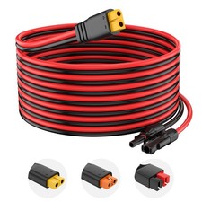 10AWG Solar Connector to XT60 Adapter Extension Cable 30FT Solar Panel Portable