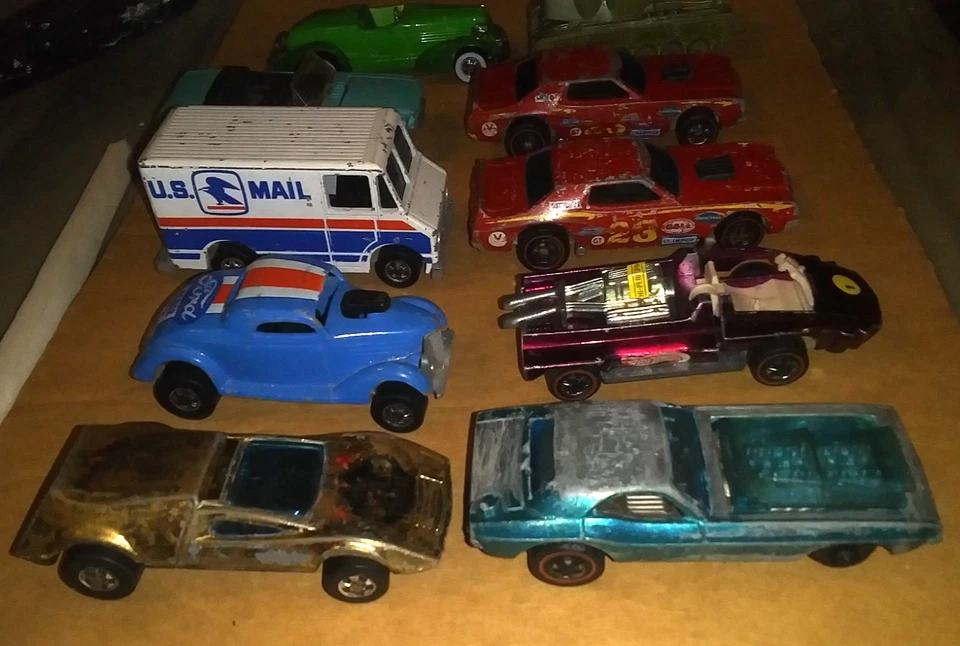 1969-1983 Hot Wheels ¡Lote de 10 con 5 líneas rojas! ADIÓS FOCAL, RESISTENTE CUST. ¡Y MÁS! Foto 3 de 4