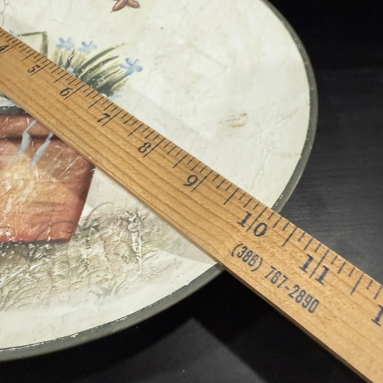 Ceramic Decorative 10” Plate by CB ~Spring, Summer, Farmhouse, Planter, Flowers