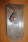 WW2 1940 BRITISH ARMY MUSICIANS LEATHER FLUTE POUCH, BELT POUCH MILITARY BAND