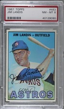 1967 Topps Jim Landis #483 PSA 8 2d2
