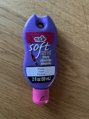 New Tulip Soft Matte Fabric Paint Purple 2oz Color 30977 