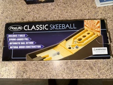 FINE LIFE Classic Skeeball Tabletop Arcade Game Wooden  5”x12.25”x7.5”