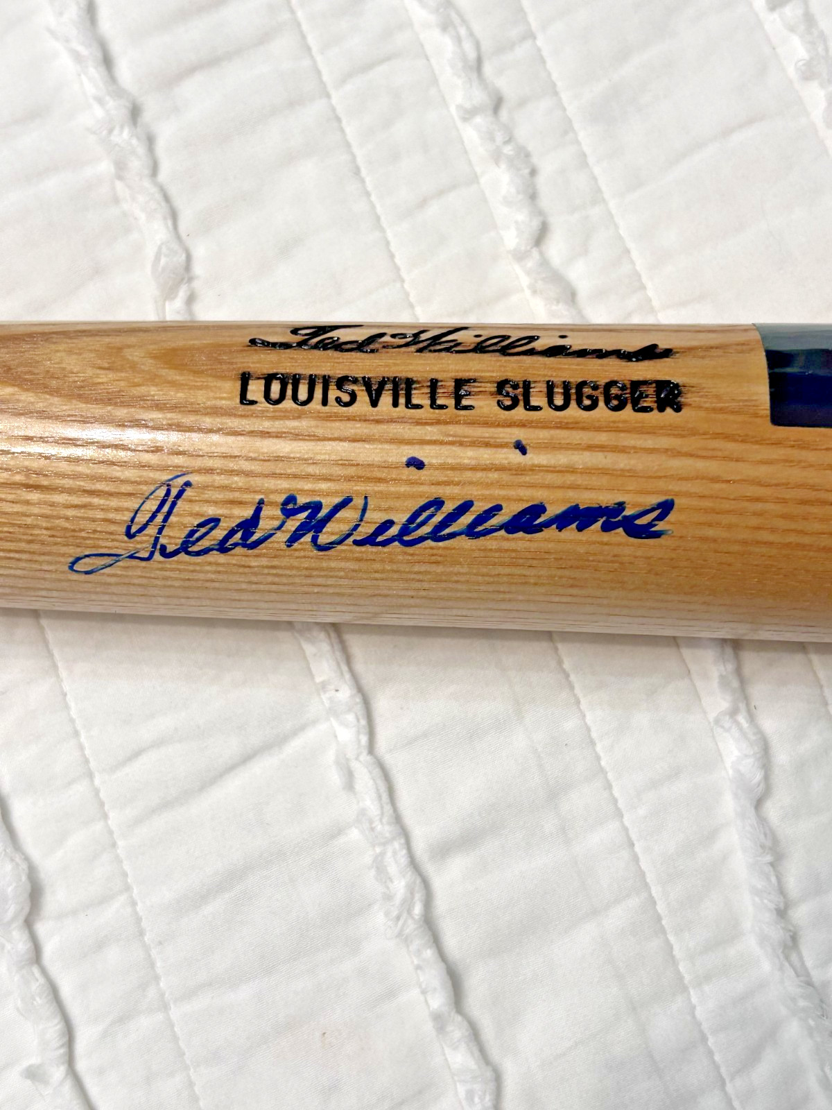 Ted Williams Boston Red Sox Signed Louisville Slugger Bat Green Diamond PSA/DNA view 5