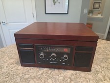 Crosley 5-in-1 CR7007A Entertainment Center Record Tape CD AM/FM