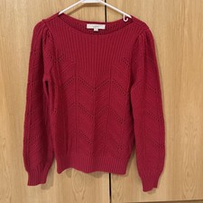 New Ann Taylor Loft Puff Long Sleeve Sweater Size S