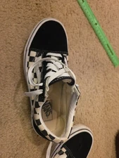 Size 7.5 - VANS  Black Checkerboard