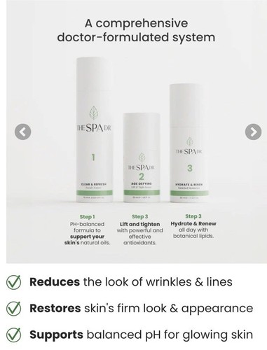 SPA DR Starter Set Cleanser-Serum-Moisturizer FREE of Hormonal Disruption Chems - Picture 2 of 15