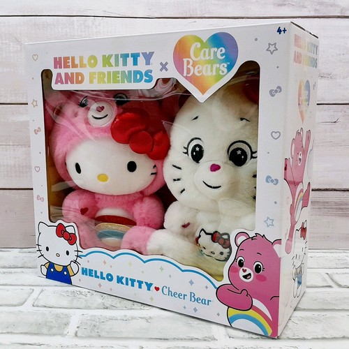 Care Bears Hello Kitty und Cheer Bear 10 Zoll Plüsch 2er-Pack Set - Bild 4 von 13