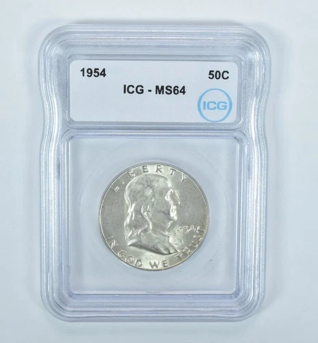 1954 Franklin Half Dollar MS64 ICG *4941