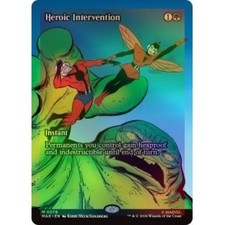 FOIL HEROIC INTERVENTION (BORDERLESS) (079) Marvel Universe Magic MTG MINT CARD