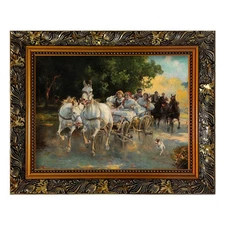 Ornate Canvas Frame for 24x36 Oil Painting, Classic Ornate Art Frame for Old ...
