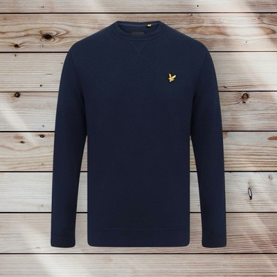 Lyle & Scott Classic Crew Sweatshirt Pullover Navy Gr. 3XL 4XL 5XL Big & Tall