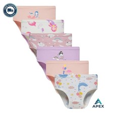 Girls Cotton Briefs 6 Pack Toddler Little Kid Soft Panties Unicorn No Show