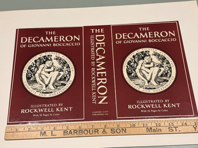 Rockwell Kent The Decameron Book Dustjacket estate artist Dan Burne-Jones