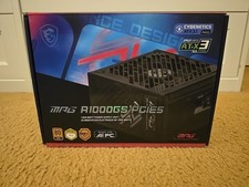 MSI MPG A1000GS PCIE5 Fully Modular Gaming 1000W Power Supply 80 Gold Dual 12V