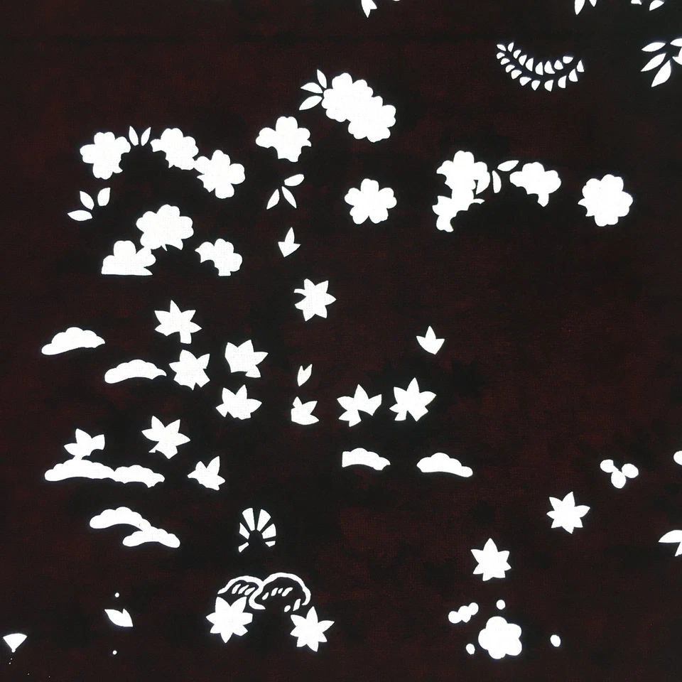 Antique Japanese Katagami Paper Kimono Stencil Katazome Plants Flowers C839 - Image 4 of 4