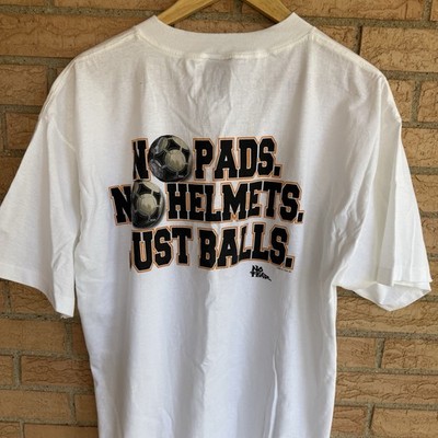 NWT Vintage No Fear T-Shirt XL Soccer Balls Sports Graphic Tee 90s