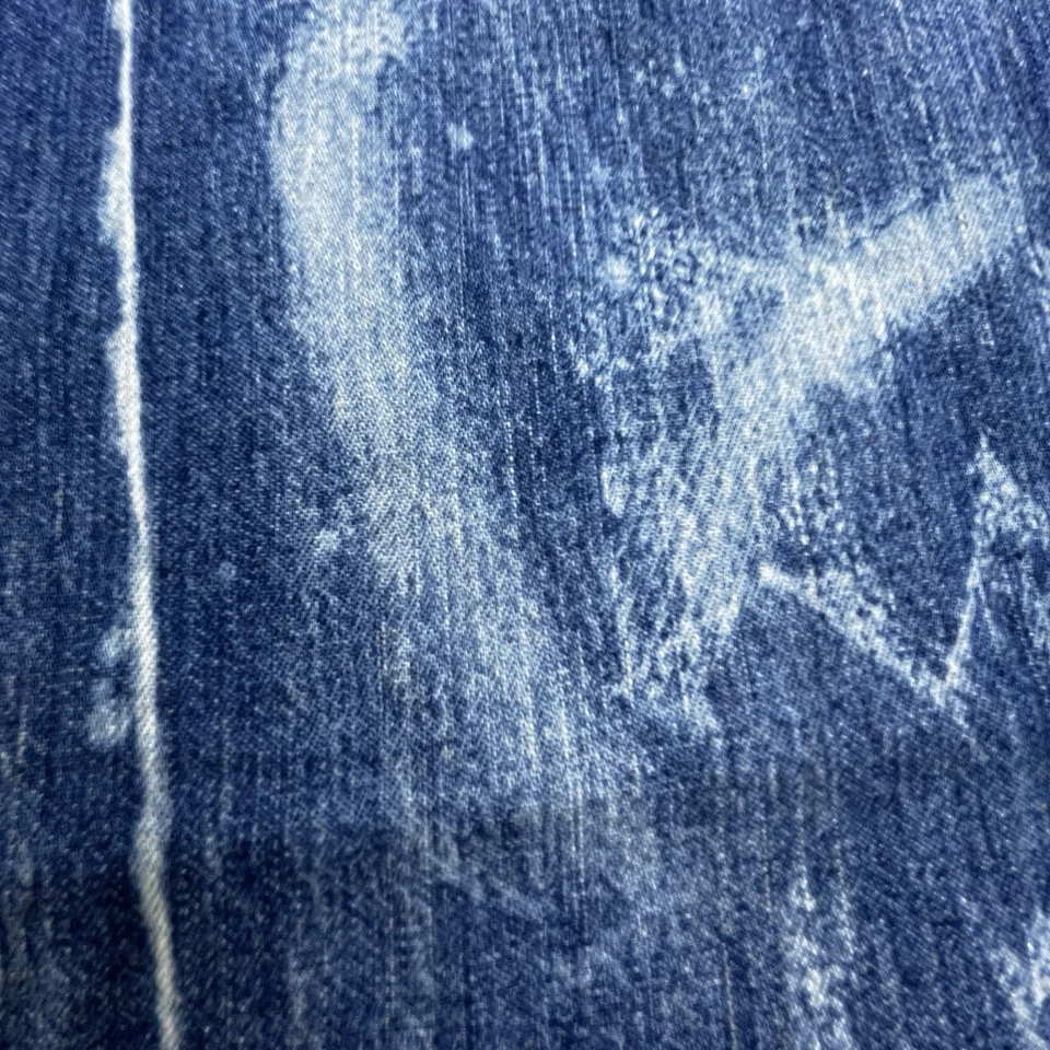 Шарф Denim & Supply Ralph Lauren синий хлопок джинсовая ткань галстук краситель 20 дюймов x 72 дюйма - Изображение 4 из 4