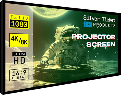 STR Series 6 Piece White 1.1 Gain 120'' Diagonal 16:9 Format Projection Screen, A