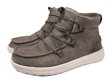 Hey Dude Eloise Recycled Leather Ankle Boots/Coffee Brown/Women's Size 8
