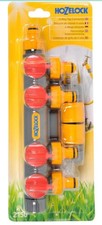 Hozelock 2150 4 Way Tap Connector Garden Water Hose Pipe Watering Timer