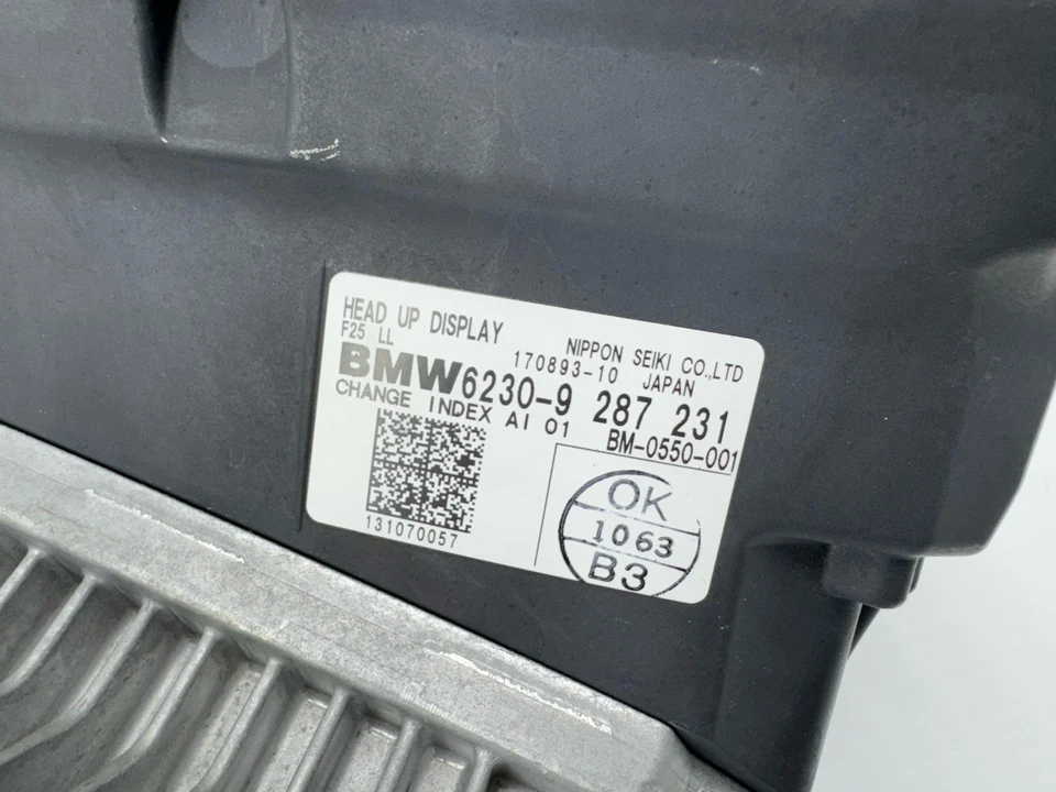 2011-2017 BMW X3 F25 PAINEL DIANTEIRO HEADS UP DISPLAY SISTEMA HUD UNIDADE PRETO FABRICANTE DE EQUIPAMENTO ORIGINAL - Imagem 4 de 4